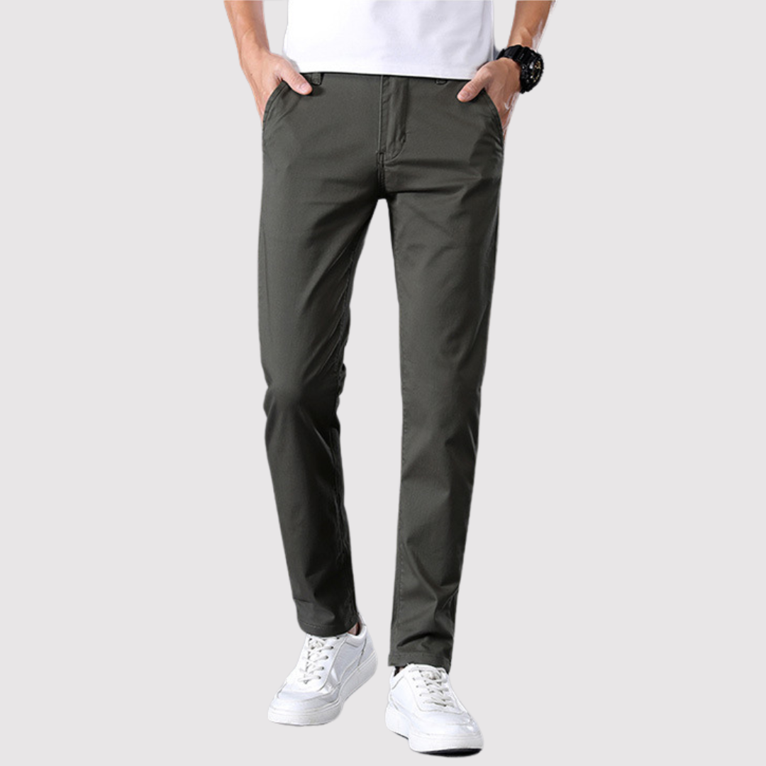 KAKUZU | 코튼 슬림핏 치노 팬츠