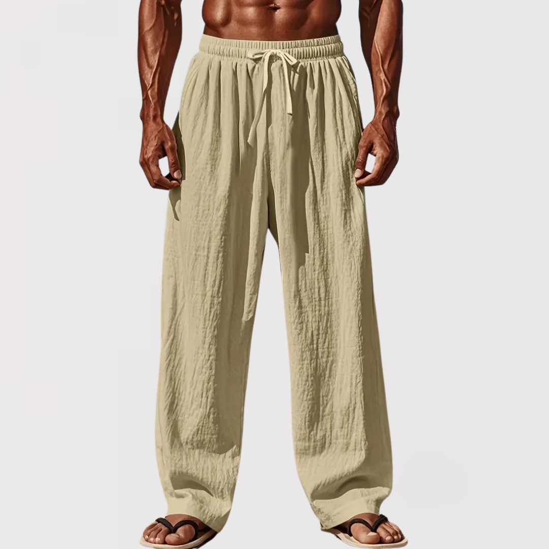 타다시 | 엘레강트 리넨 팬츠