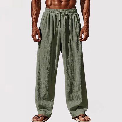 타다시 | 엘레강트 리넨 팬츠