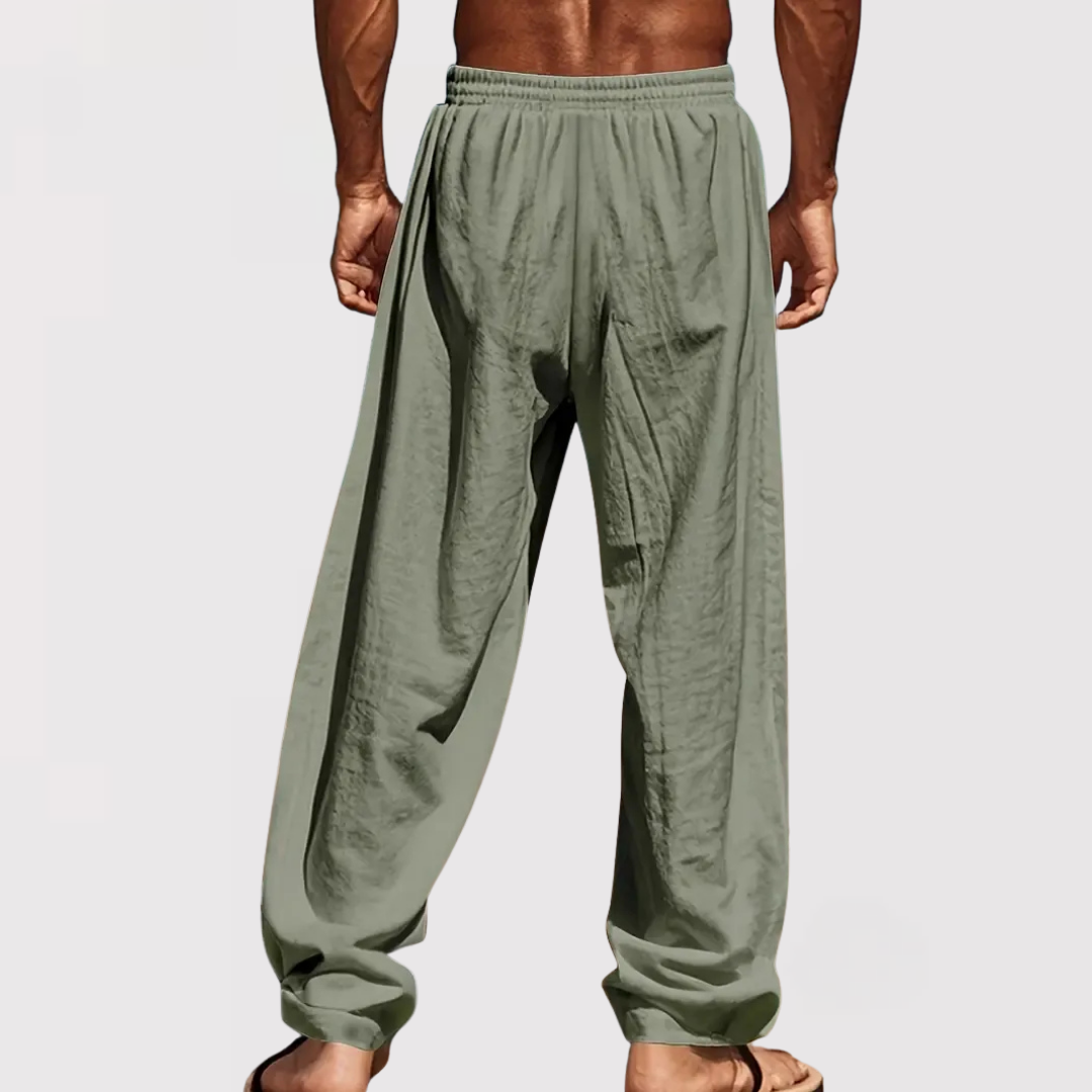 타다시 | 엘레강트 리넨 팬츠