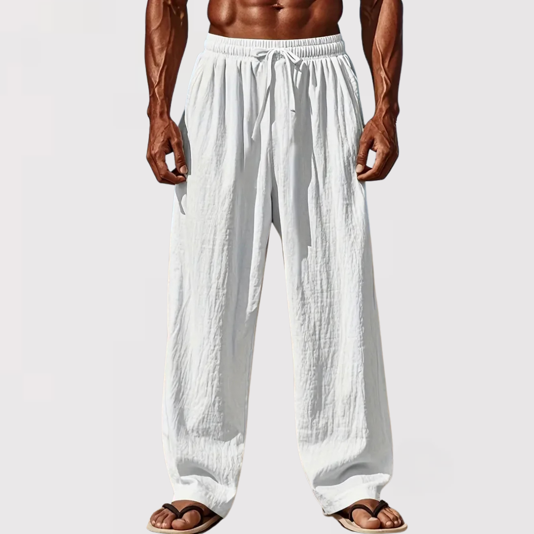 타다시 | 엘레강트 리넨 팬츠