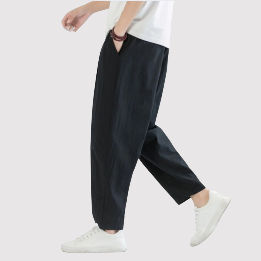 HEIHACHI | 캐주얼 리넨 팬츠