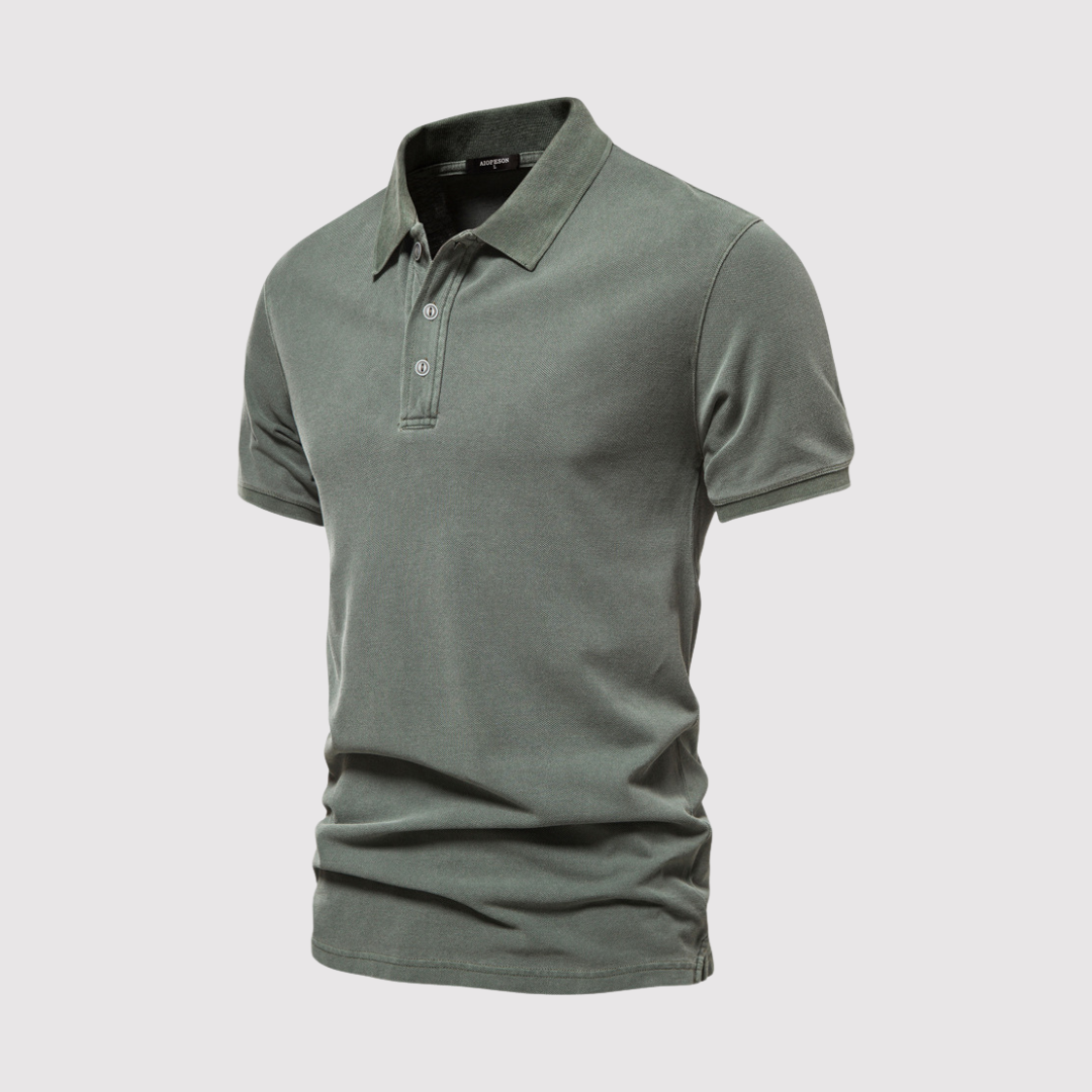 Hyun-woo | 워시 가공 고급 폴로 셔츠
