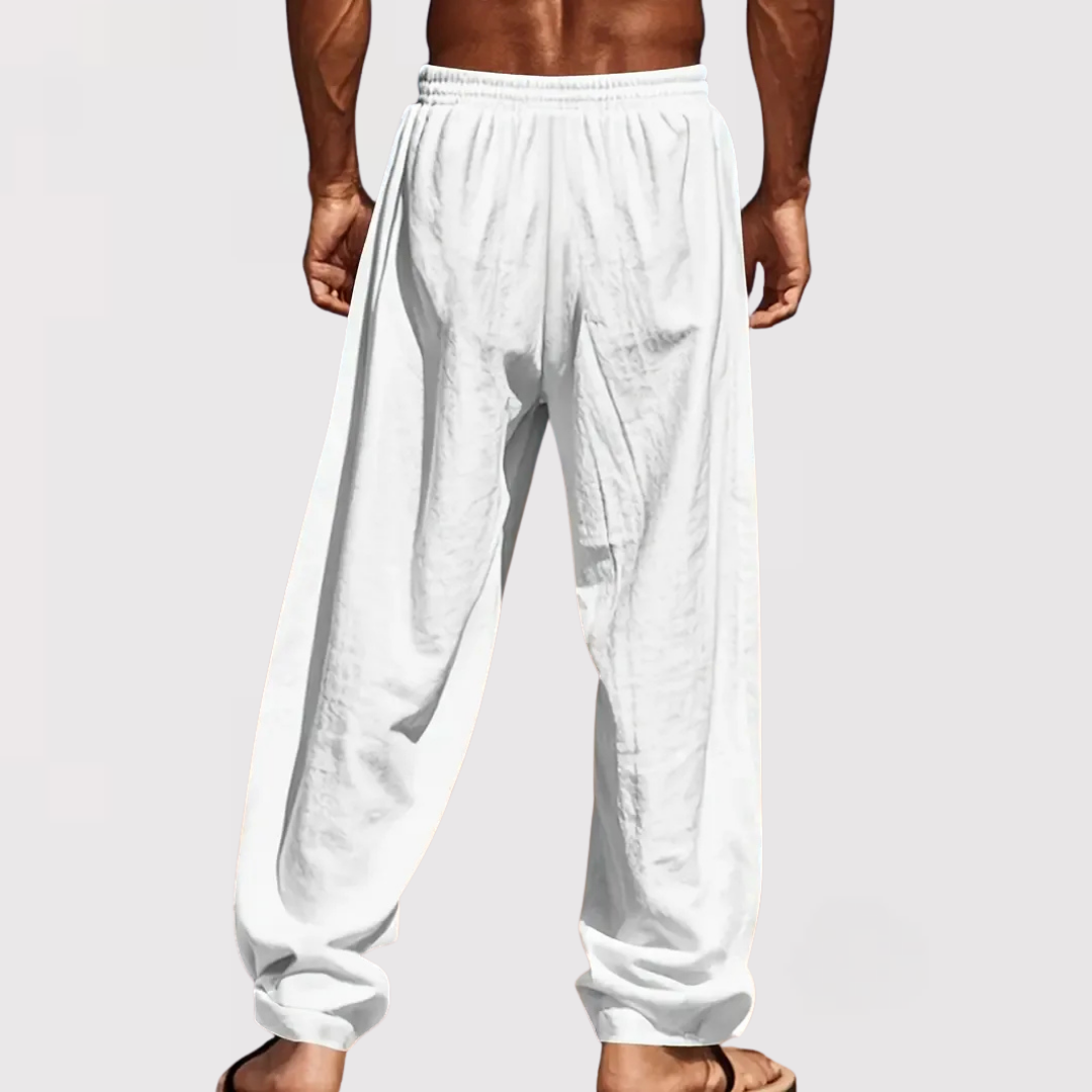 타다시 | 엘레강트 리넨 팬츠