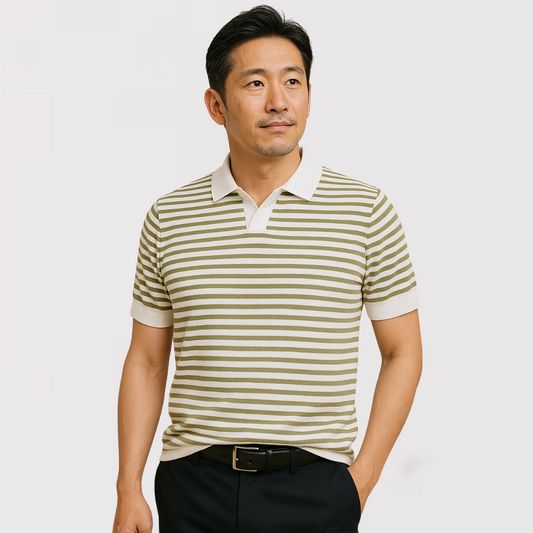 Joon-woo | 스트라이프 폴로셔츠