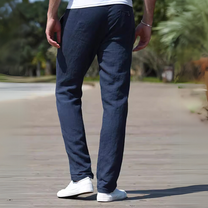 BREEZE | 통기성이 있는 코튼 리넨 바지