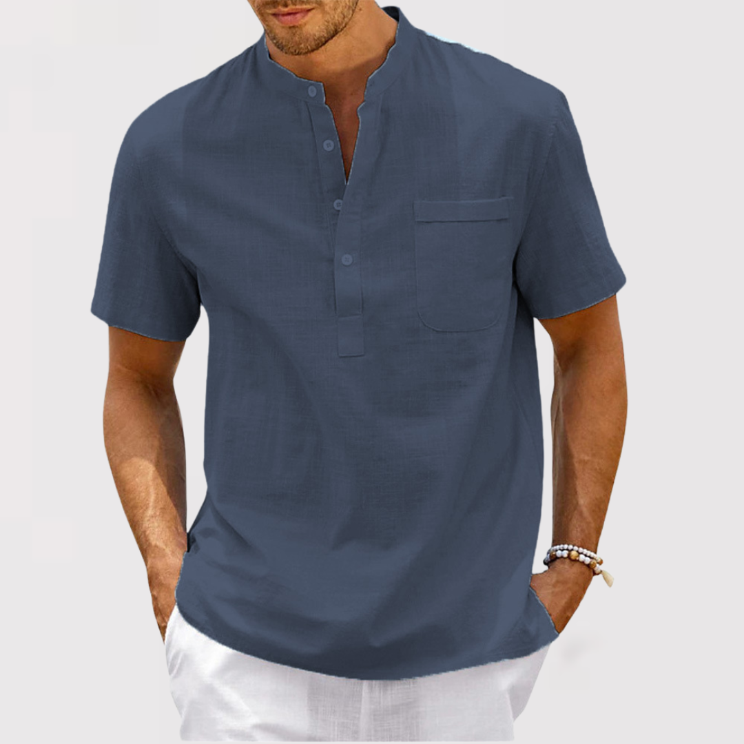 Sung-hoon | 포켓付き 헨리넥 셔츠