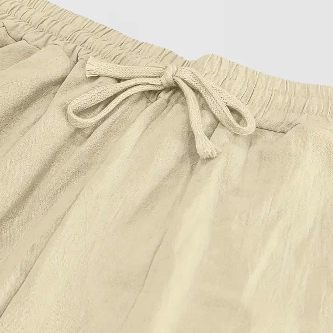 타다시 | 엘레강트 리넨 팬츠