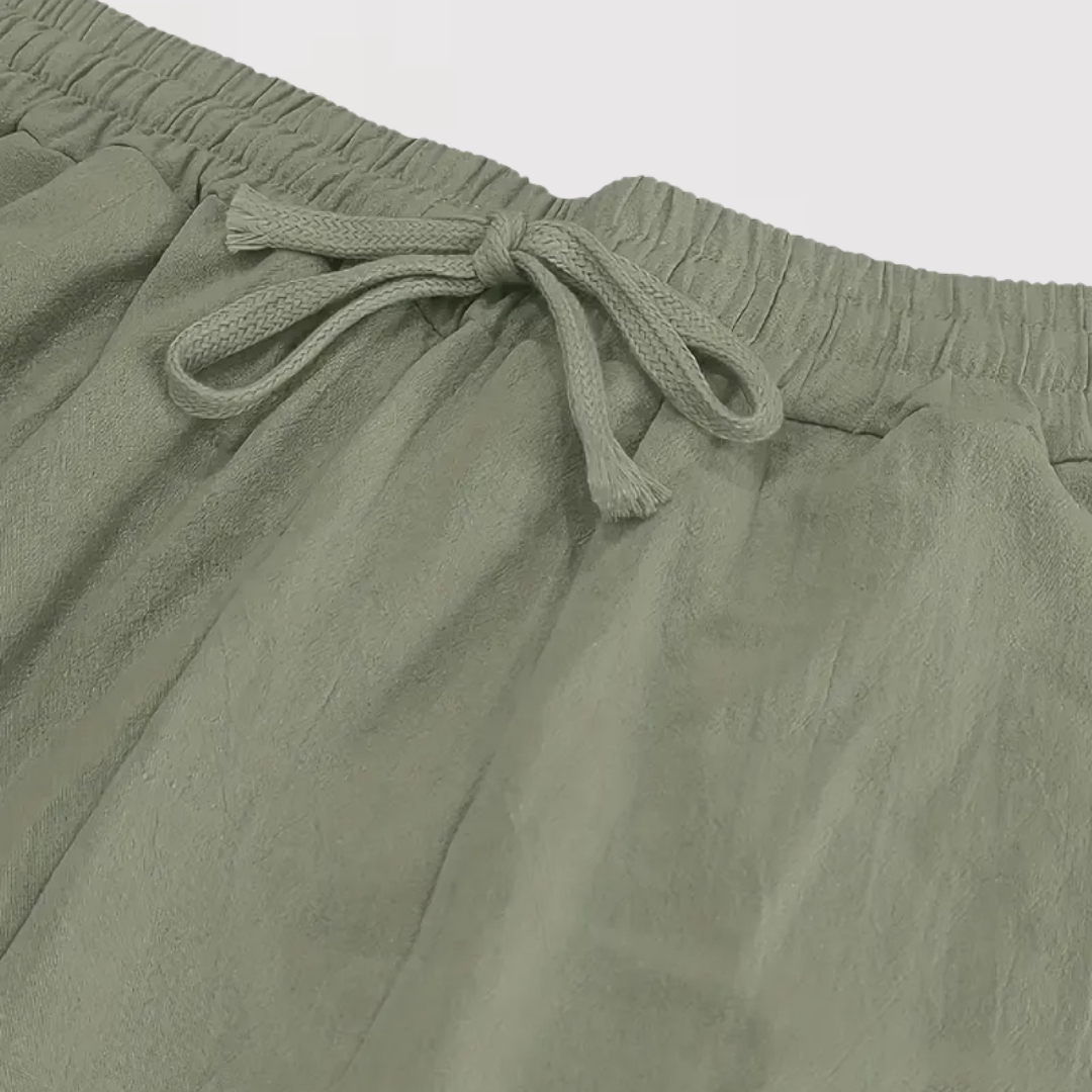 타다시 | 엘레강트 리넨 팬츠