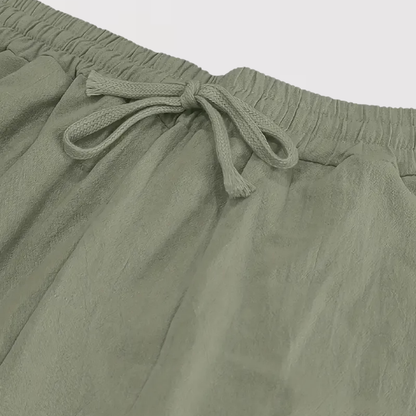 타다시 | 엘레강트 리넨 팬츠