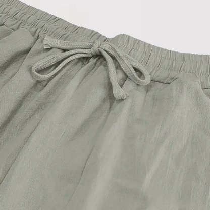 타다시 | 엘레강트 리넨 팬츠