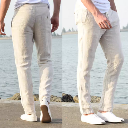 BREEZE | 통기성이 있는 코튼 리넨 바지