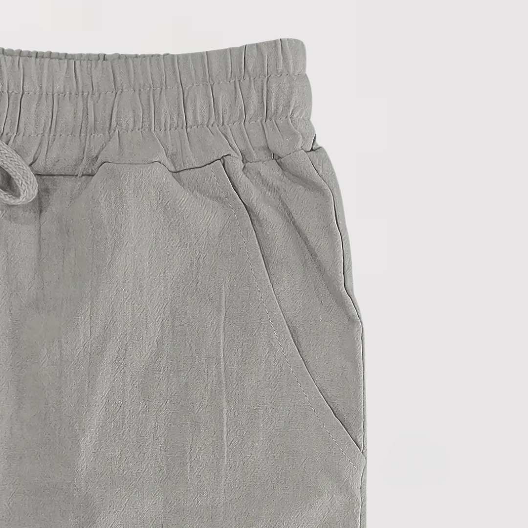 타다시 | 엘레강트 리넨 팬츠