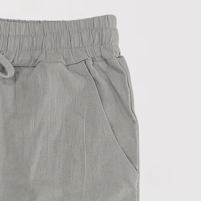 타다시 | 엘레강트 리넨 팬츠