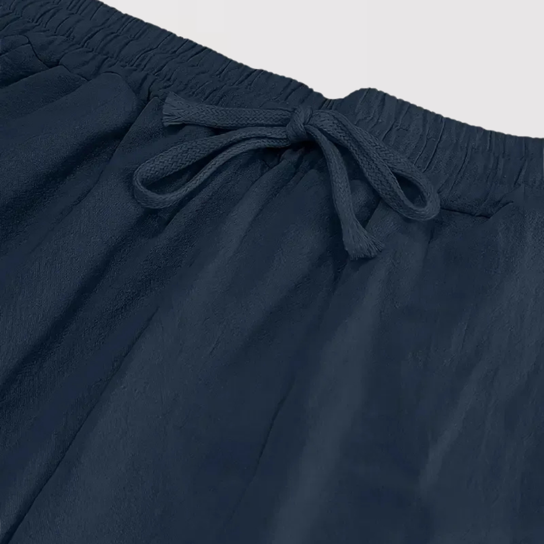 타다시 | 엘레강트 리넨 팬츠