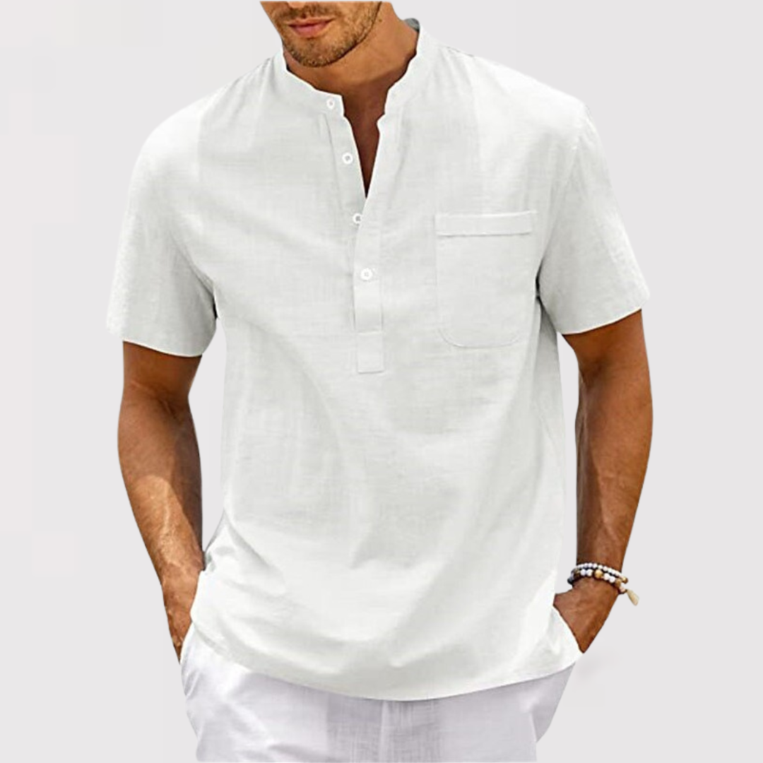 Sung-hoon | 포켓付き 헨리넥 셔츠