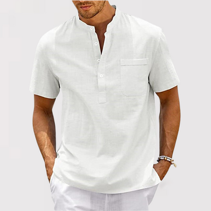 Sung-hoon | 포켓付き 헨리넥 셔츠