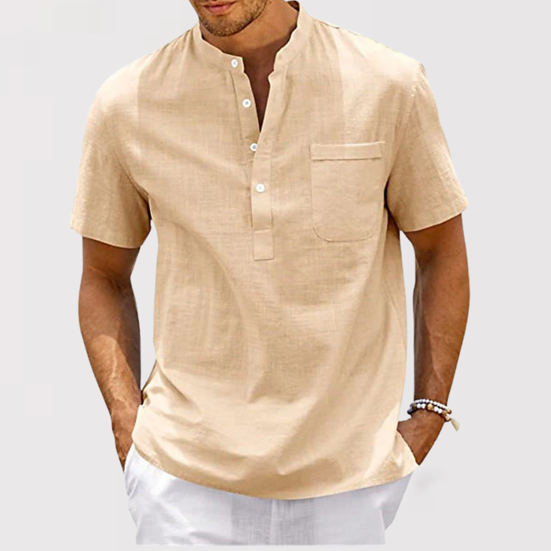 Sung-hoon | 포켓付き 헨리넥 셔츠