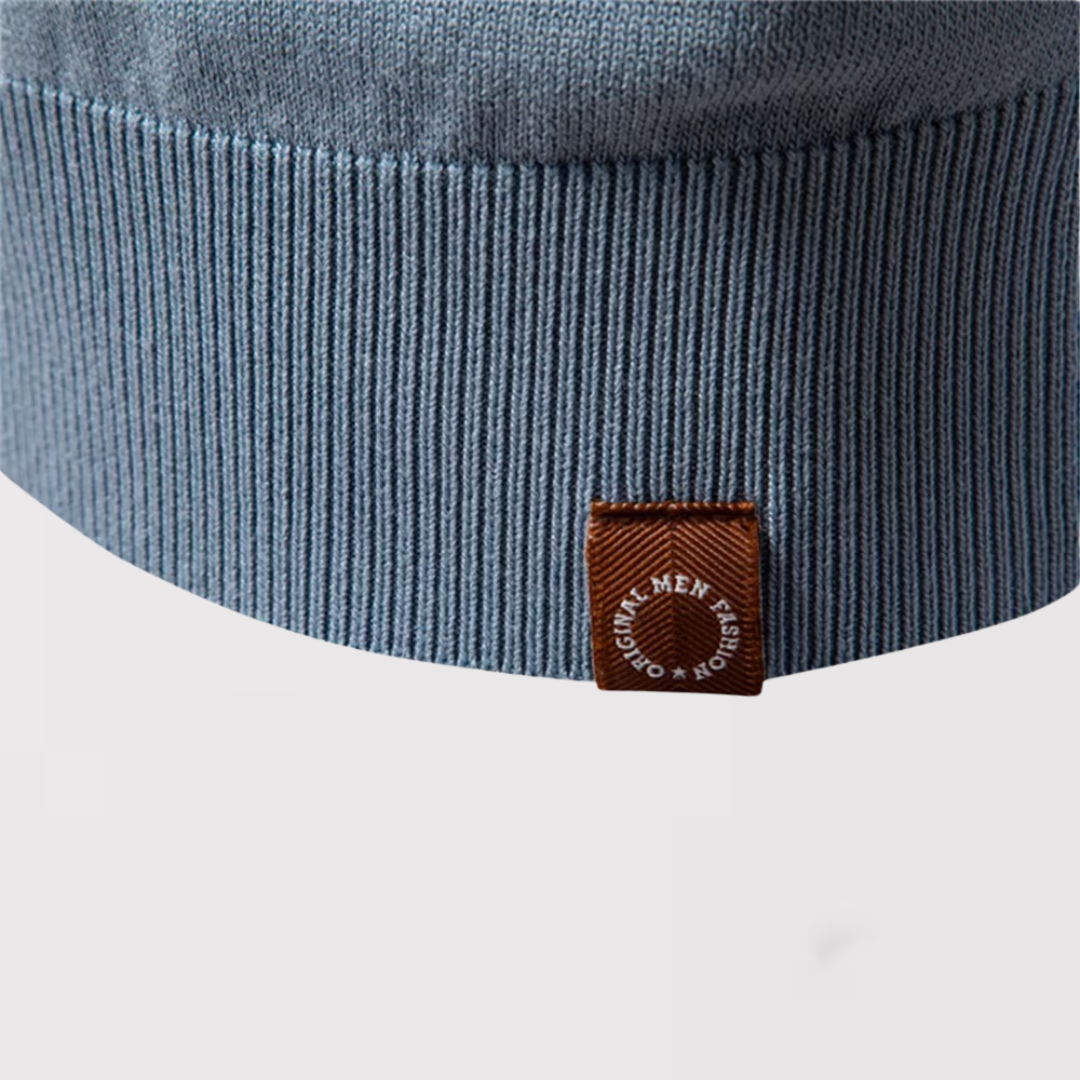 Jae-woo | 투톤 버튼 없는 폴로셔츠