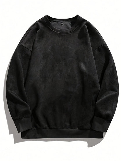 SOWHA | 라운드 넥 캐주얼 긴소매 셔츠