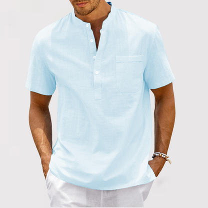 Sung-hoon | 포켓付き 헨리넥 셔츠