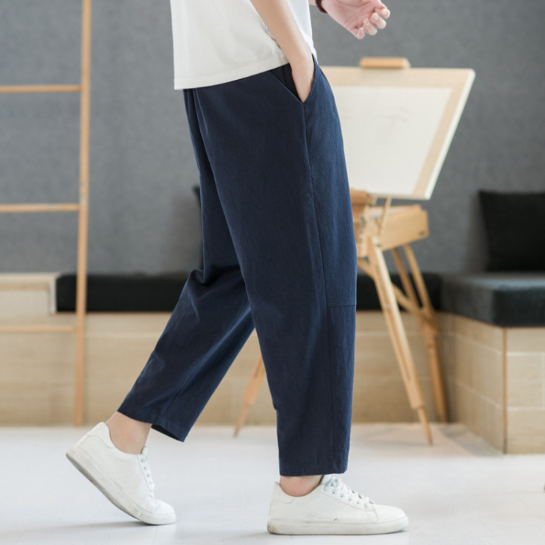 HEIHACHI | 캐주얼 리넨 팬츠