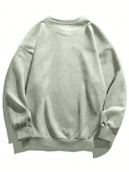 SOWHA | 라운드 넥 캐주얼 긴소매 셔츠