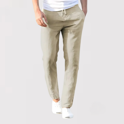 BREEZE | 통기성이 있는 코튼 리넨 바지