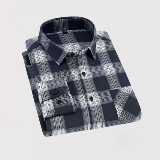 Ji-sung | 릴랙스 핏 체크 셔츠