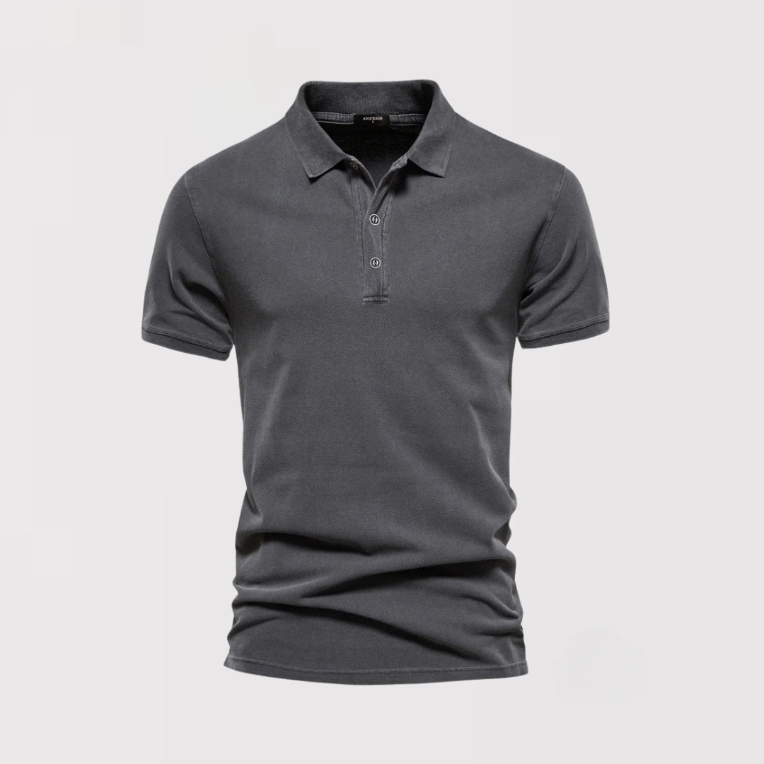 Hyun-woo | 워시 가공 고급 폴로 셔츠