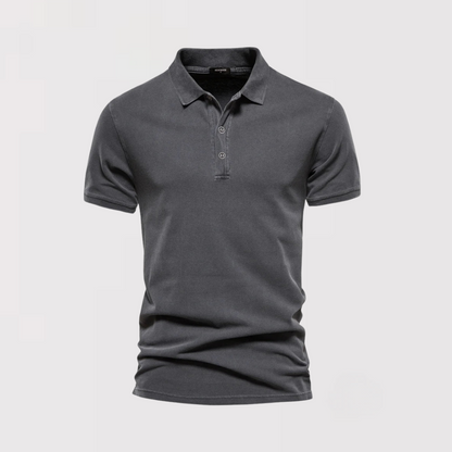 Hyun-woo | 워시 가공 고급 폴로 셔츠