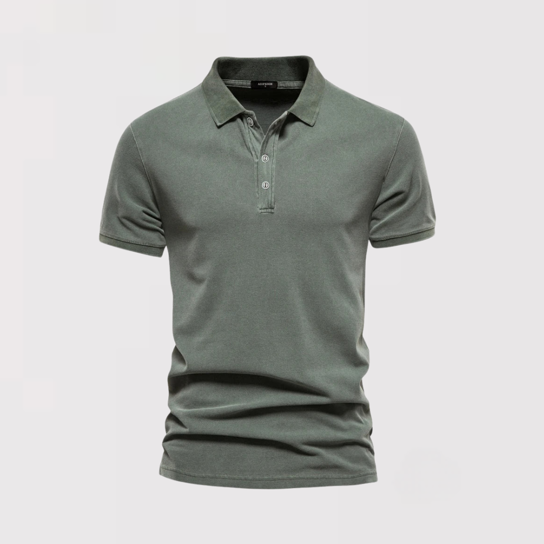 Hyun-woo | 워시 가공 고급 폴로 셔츠
