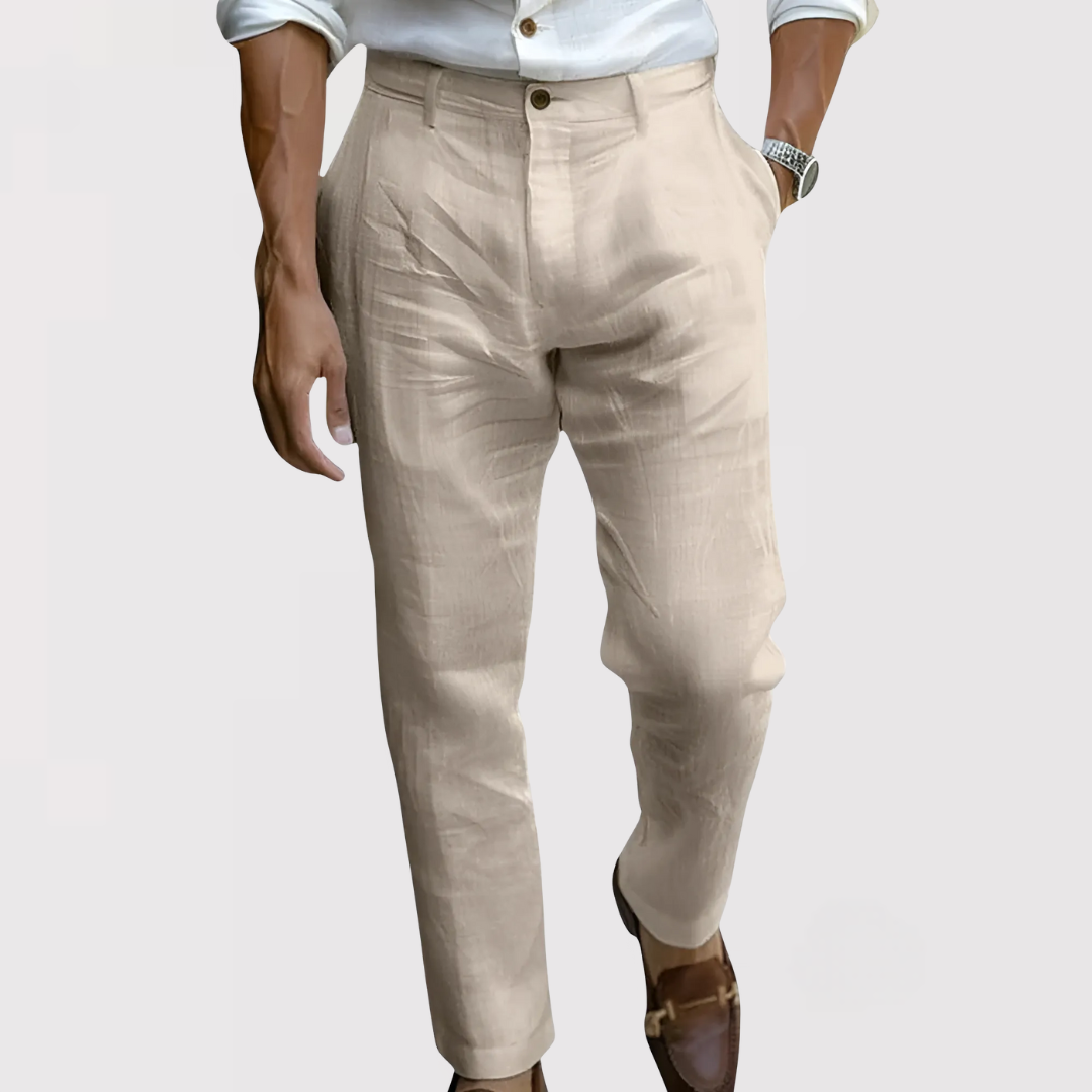 RYUJI | 편안하고 세련된 리넨 팬츠