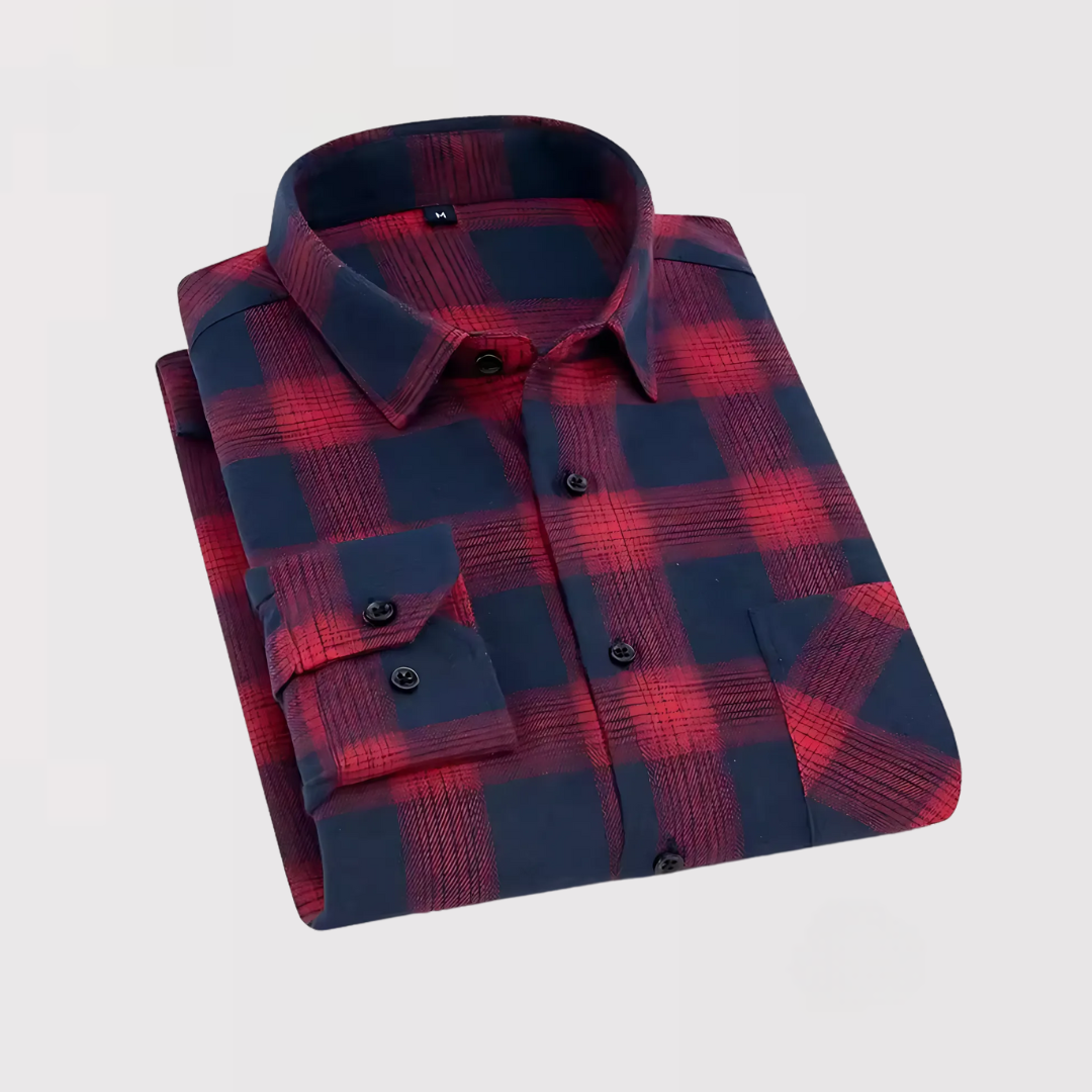 Ji-sung | 릴랙스 핏 체크 셔츠