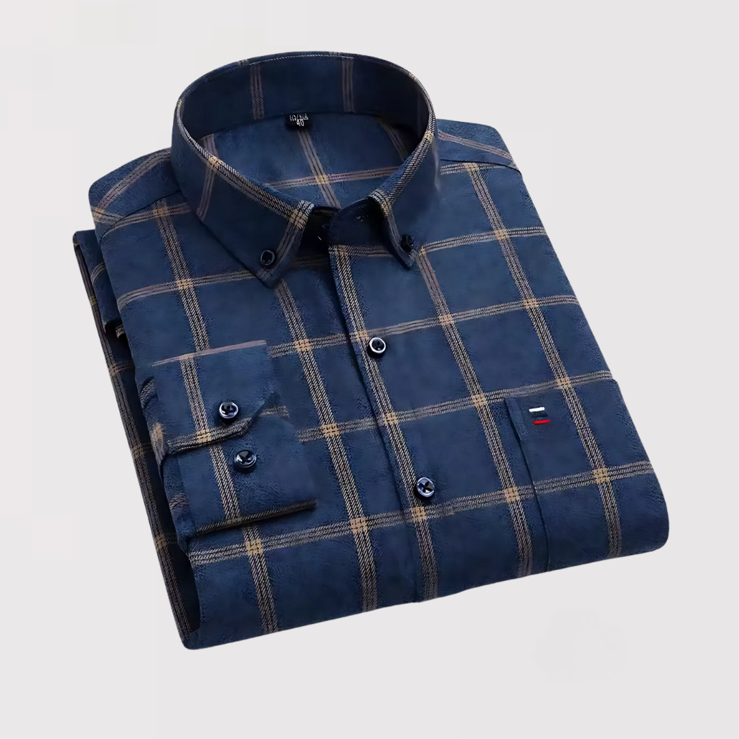 GAMRO | 릴랙스 핏 체크 셔츠