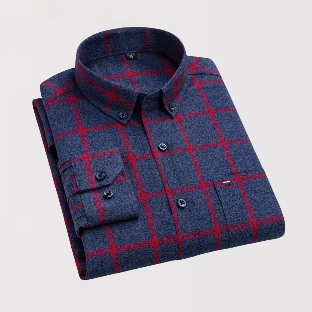 GAMRO | 릴랙스 핏 체크 셔츠