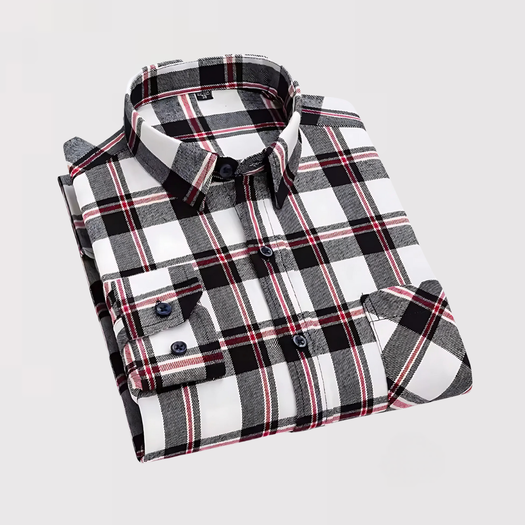 Ji-sung | 릴랙스 핏 체크 셔츠