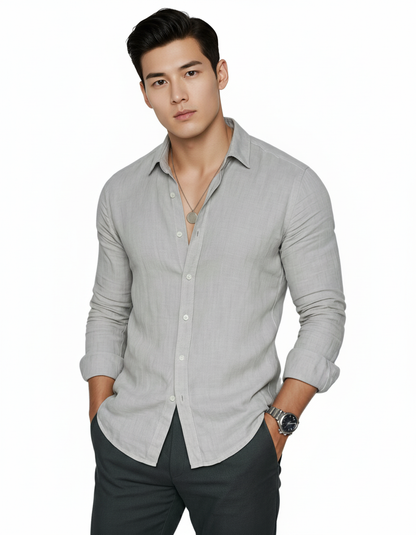 JOO-WON | 캐주얼 남성 셔츠