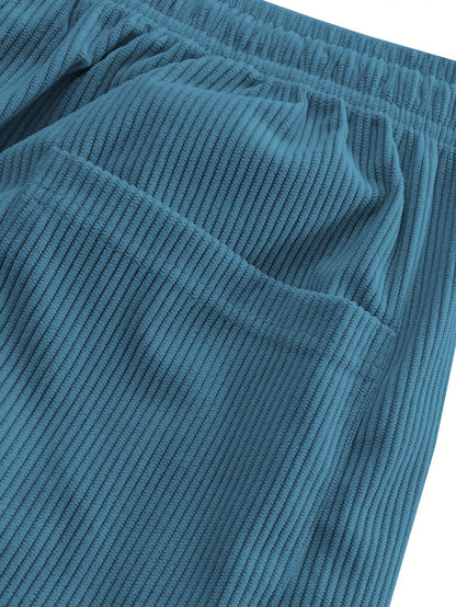 HEASOO | 드로스트링 허리 스트레이트 바지