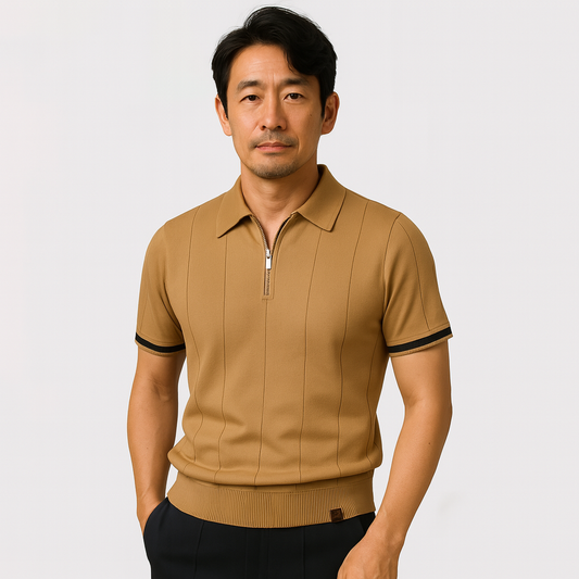 Dong-hyun | 지퍼가 있는 폴로 셔츠